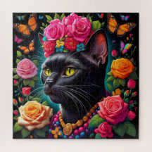 ¡Rompecabezas de gatos negros!