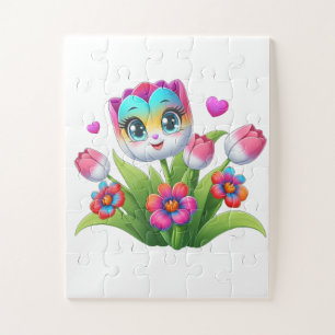 Puzzle 🌸🪴Rompecabezas de planta floral - Botánica tranq