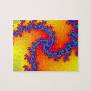 Puzzle Rompecabezas: Diseño espiral del fractal