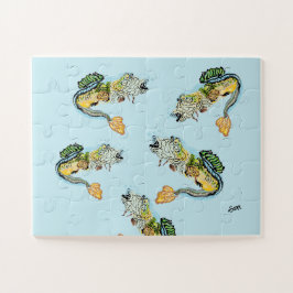 Puzzle Rompecabezas: Escuela de Fish Bass