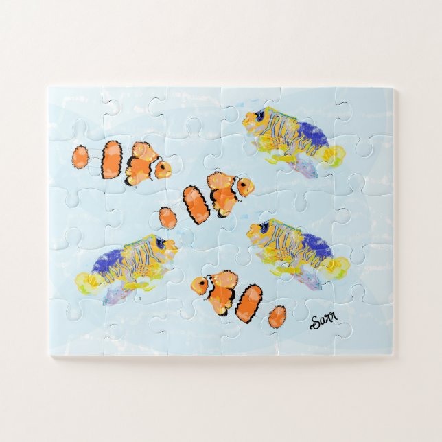 Puzzle Rompecabezas: Escuela De Pescado Tropical (Horizontal)