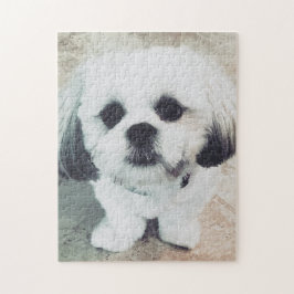 Puzzle ¡Rompecabezas lindo del perrito de Shih Tzu - GRAN