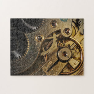 Puzzle Rompecabezas: Mecanismo de reloj con corazón de la