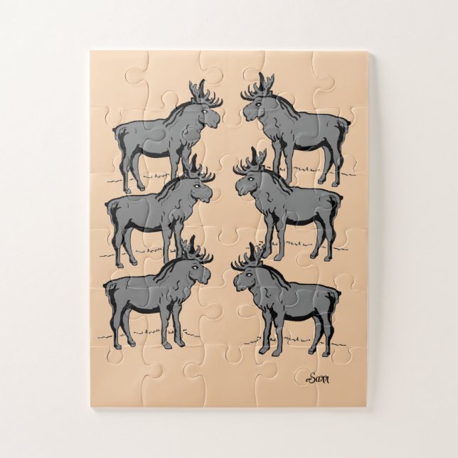 Puzzle Rompecabezas: Moose Out And About (Vertical)