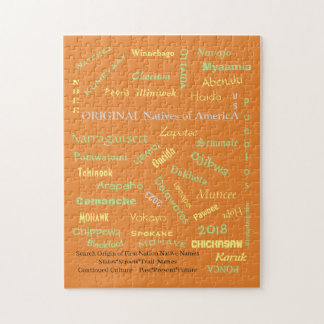 Puzzle Rompecabezas/ Nativos Americanos Nombres / diseño 