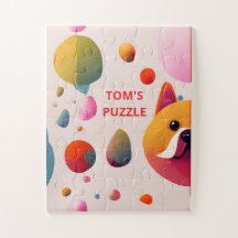 ROMPECABEZAS: NIÑOS: Perro Colorido Personalizado