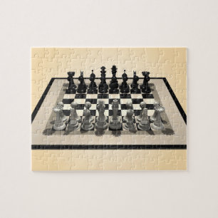 Puzzle Rompecabezas: Pedazos del tablero de ajedrez y de