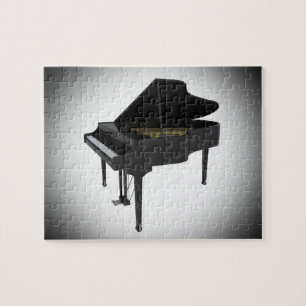 Puzzle Rompecabezas: Piano de cola negro