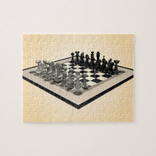 Puzzle Rompecabezas: Piezas de ajedrez y ajedrez