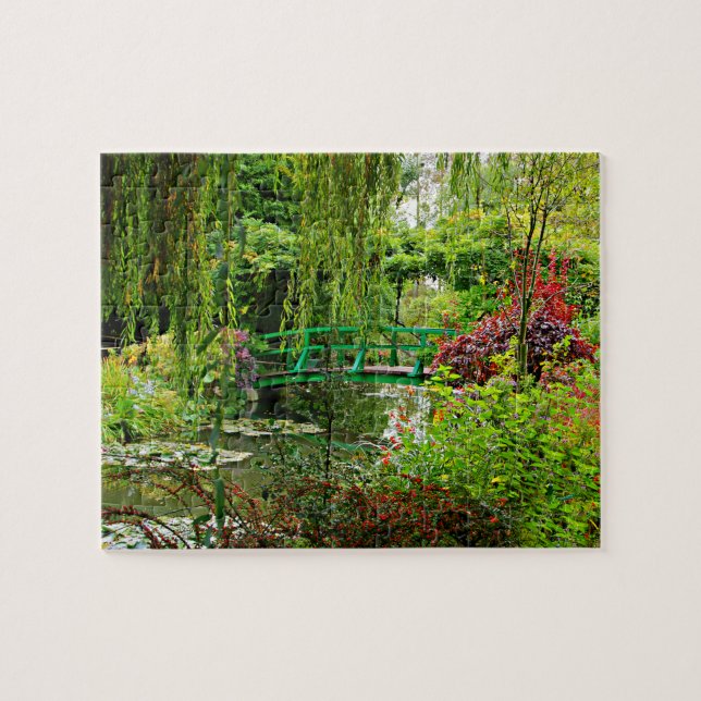 Puzzle Rompecabezas, puente de jardín de Monet sobre esta (Horizontal)