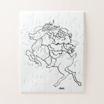 Rompecabezas: Santa y Rudolph