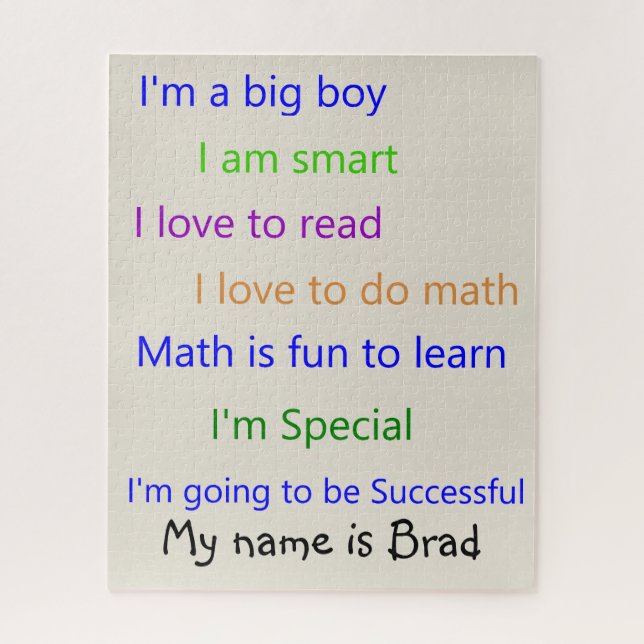 Puzzle Rompecabezas, soy especial (Vertical)