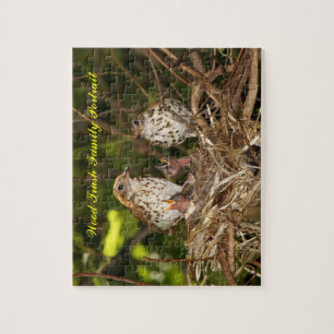 Puzzle Rompecabezas, Trush de madera, retrato de la