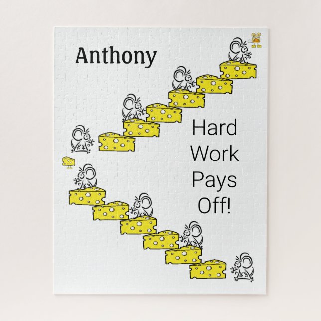 Puzzle Rompecía el trabajo duro del queso del ratón  (Vertical)