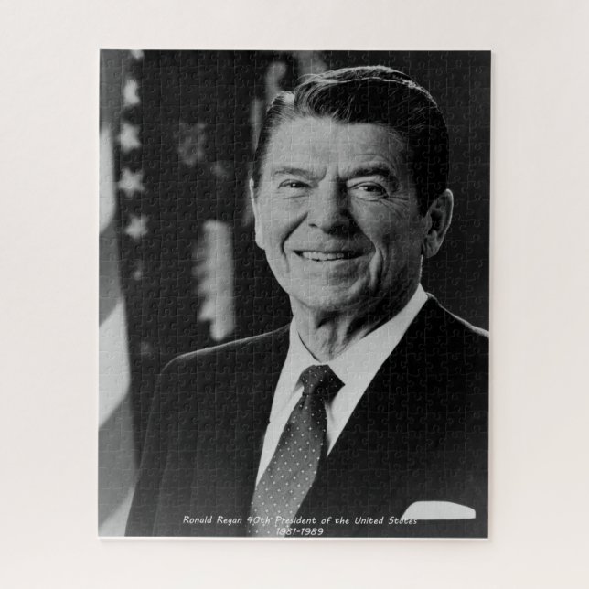 Puzzle Ronald Reagan 40º Presidente de los Estados Unidos (Vertical)