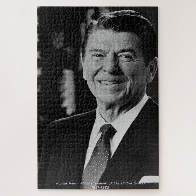Puzzle Ronald Reagn 40° presidente de los Estados Unidos  (Vertical)