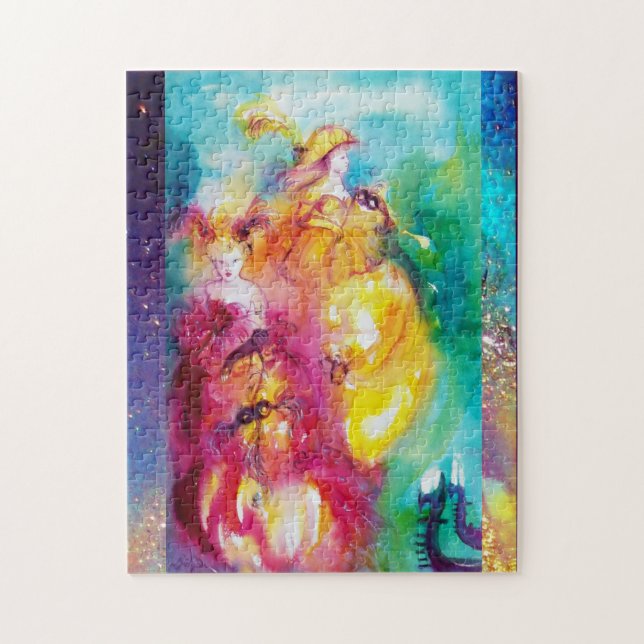 Puzzle RONDO EN LAGUNA / Ball veneciano de mascarada (Vertical)