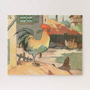 Puzzle Rooster en la Granja Grande