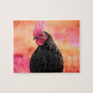 Puzzle Rooster negro