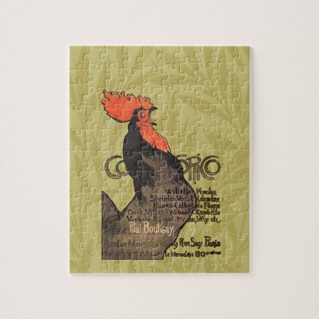 Puzzle Rooster Steinlen Cocorico Arte francés (Vertical)
