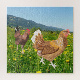 Puzzle Rooster y pollo 2