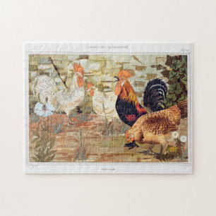 Puzzle Roosters and Hens
