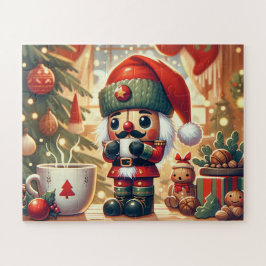 Puzzle Ropa de nueces, juguetes y chocolate caliente