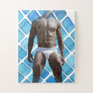 Puzzle Ropa interior de SlipperyJoe's Man 6-pack de abdom