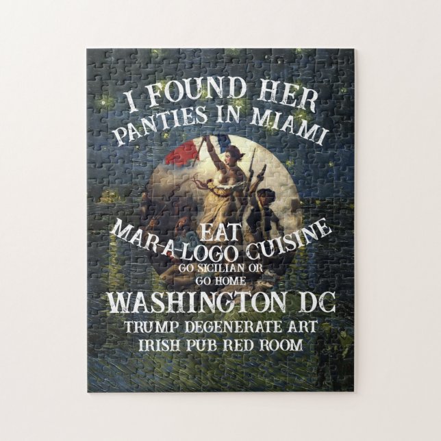 Puzzle Ropa Interior Trump Miami Iglesia Católica Blanca (Vertical)