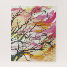 Puzzle Rosa a través de los árboles, 16" x 20"