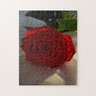 Puzzle rosa al atardecer