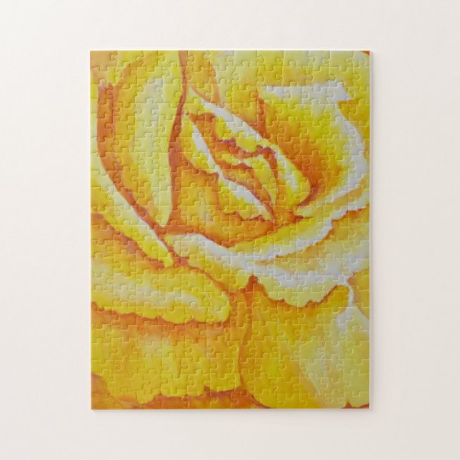 Puzzle Rosa amarillo (Vertical)