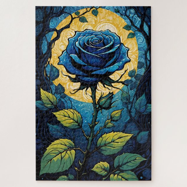 Puzzle Rosa azul Vines 3 (Vertical)