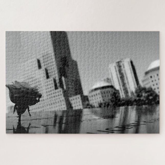 Puzzle Rosa blanca del recuerdo (Horizontal)
