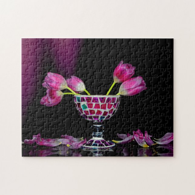 Puzzle Rosa Blütentraum (Horizontal)