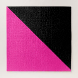 Puzzle Rosa brillante y negro