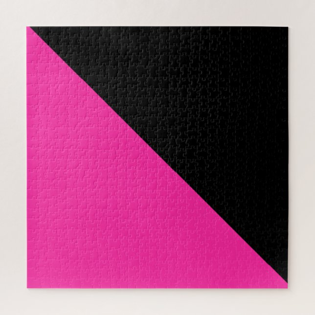 Puzzle Rosa brillante y negro (Vertical)