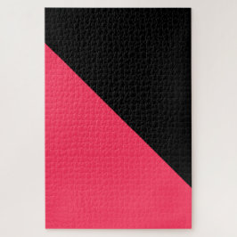 Puzzle Rosa caliente y negro