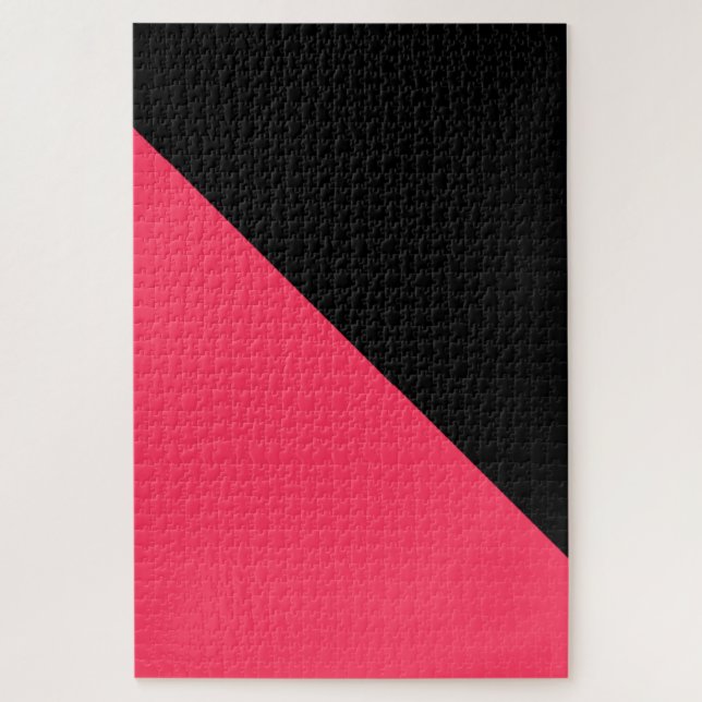 Puzzle Rosa caliente y negro (Vertical)