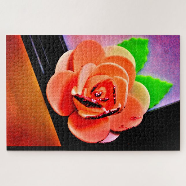 Puzzle Rosa de color (Horizontal)