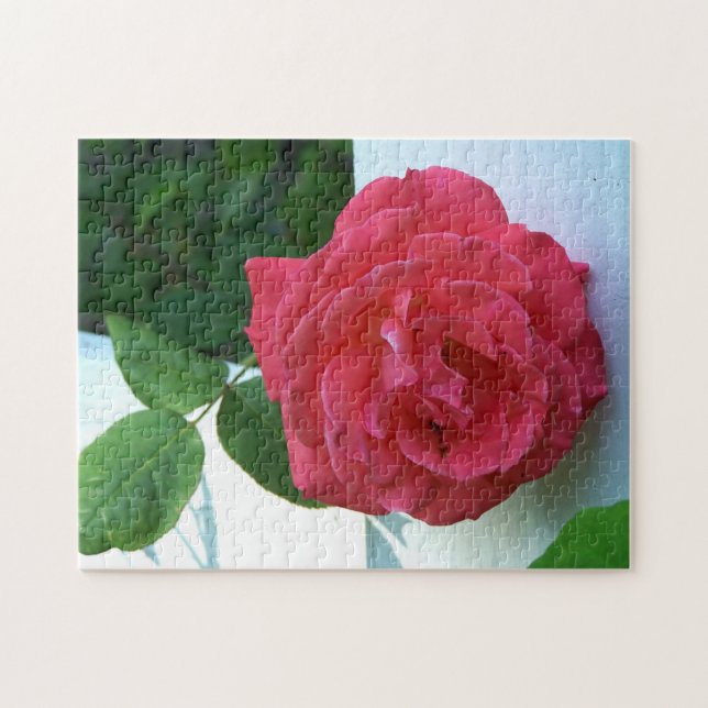 Puzzle Rosa de coral rosa (Horizontal)