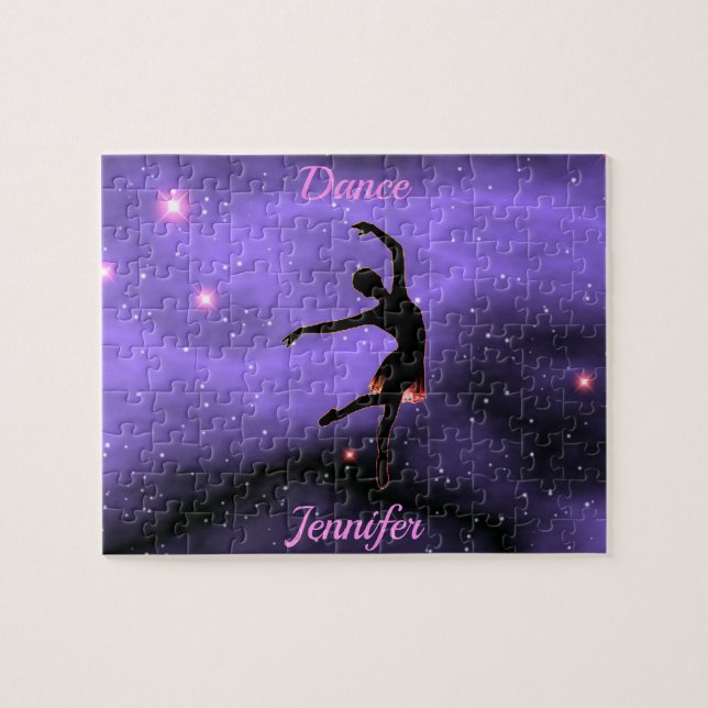 Puzzle Rosa de danza y morado (Horizontal)