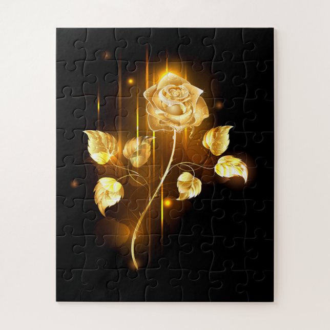 Puzzle Rosa de oro (rosa de oro) (Vertical)