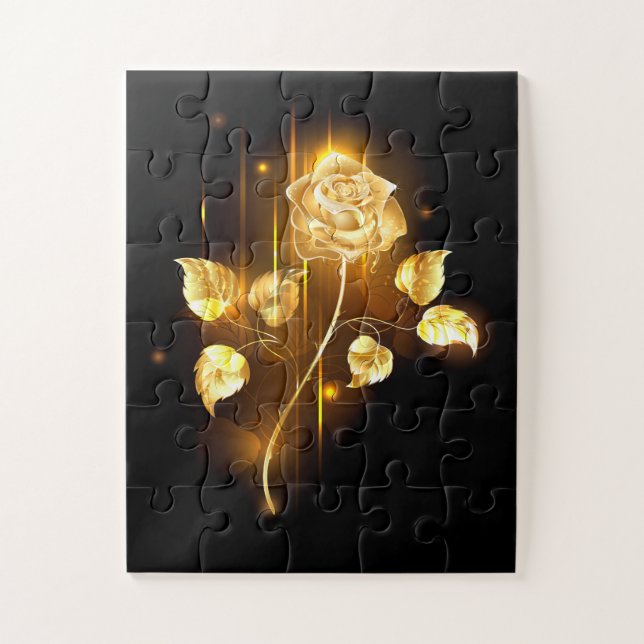 Puzzle Rosa de oro (rosa de oro) (Vertical)
