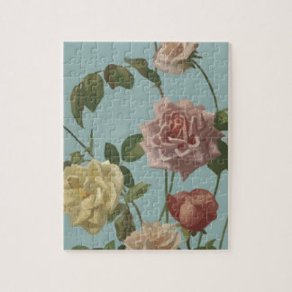 Puzzle Rosa de té de época y Rosas de Rubor