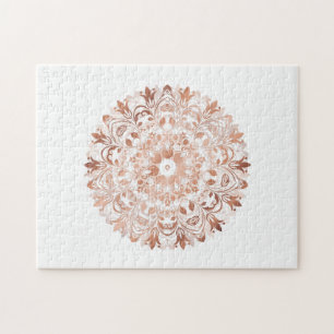 Puzzle Rosa Gold Mandala