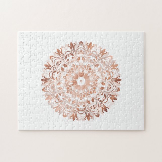 Puzzle Rosa Gold Mandala (Horizontal)