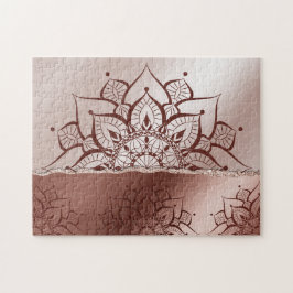 Puzzle Rosa Gold Mandala yoga zen