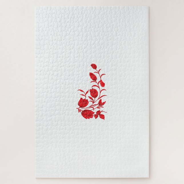 Puzzle Rosa Madder, diseño floral de Thunderbird (Vertical)