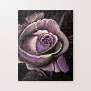 Puzzle Rosa morado